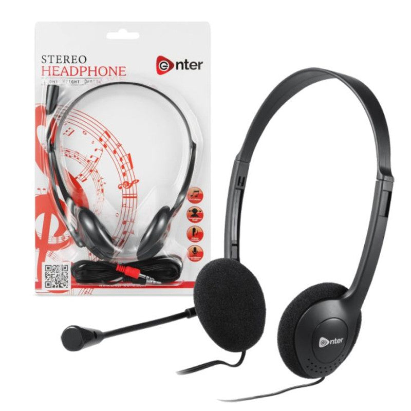 Micro Casque Enter Filaire EH-02A Noir