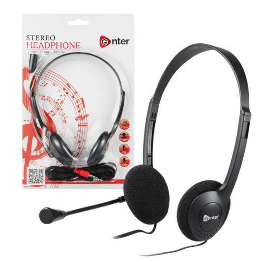 Micro Casque Enter Filaire EH-02A Noir